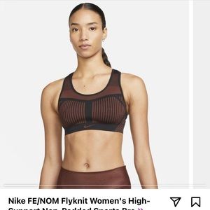 Nike flyknit sports bra, NWT, size XL